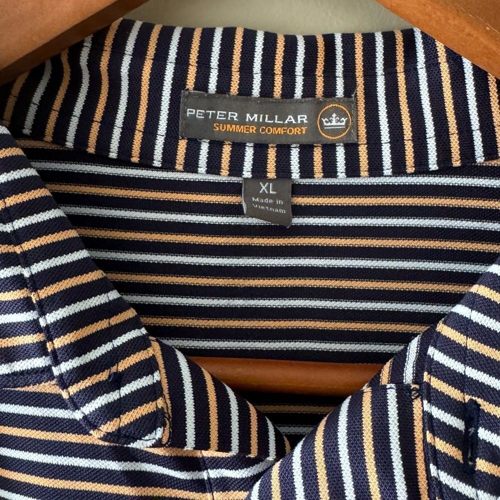 Peter Millar stripped polo size XL 224 - Picture 3 of 4